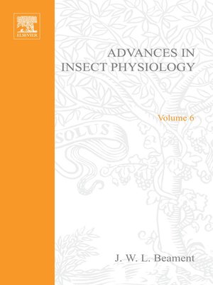 cover image of Advances in Insect Physiology